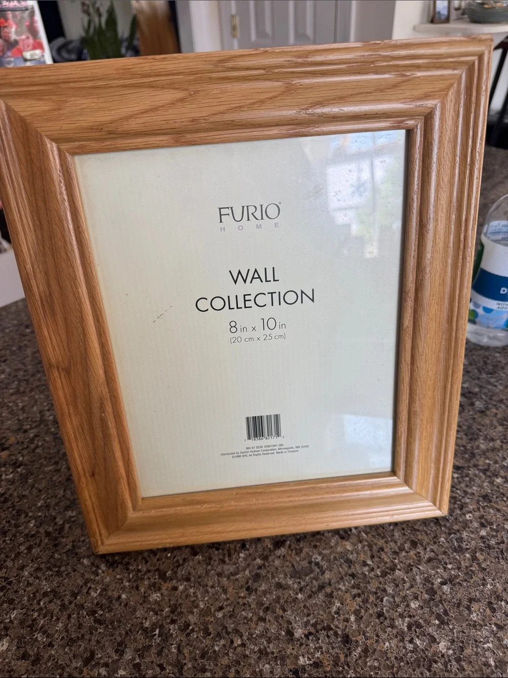 Furio Home 8x10 Wooden Picture Frame - Natural Wood tabletop or hanging display